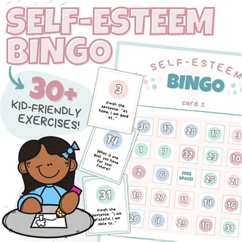 self esteem bingo for kids.